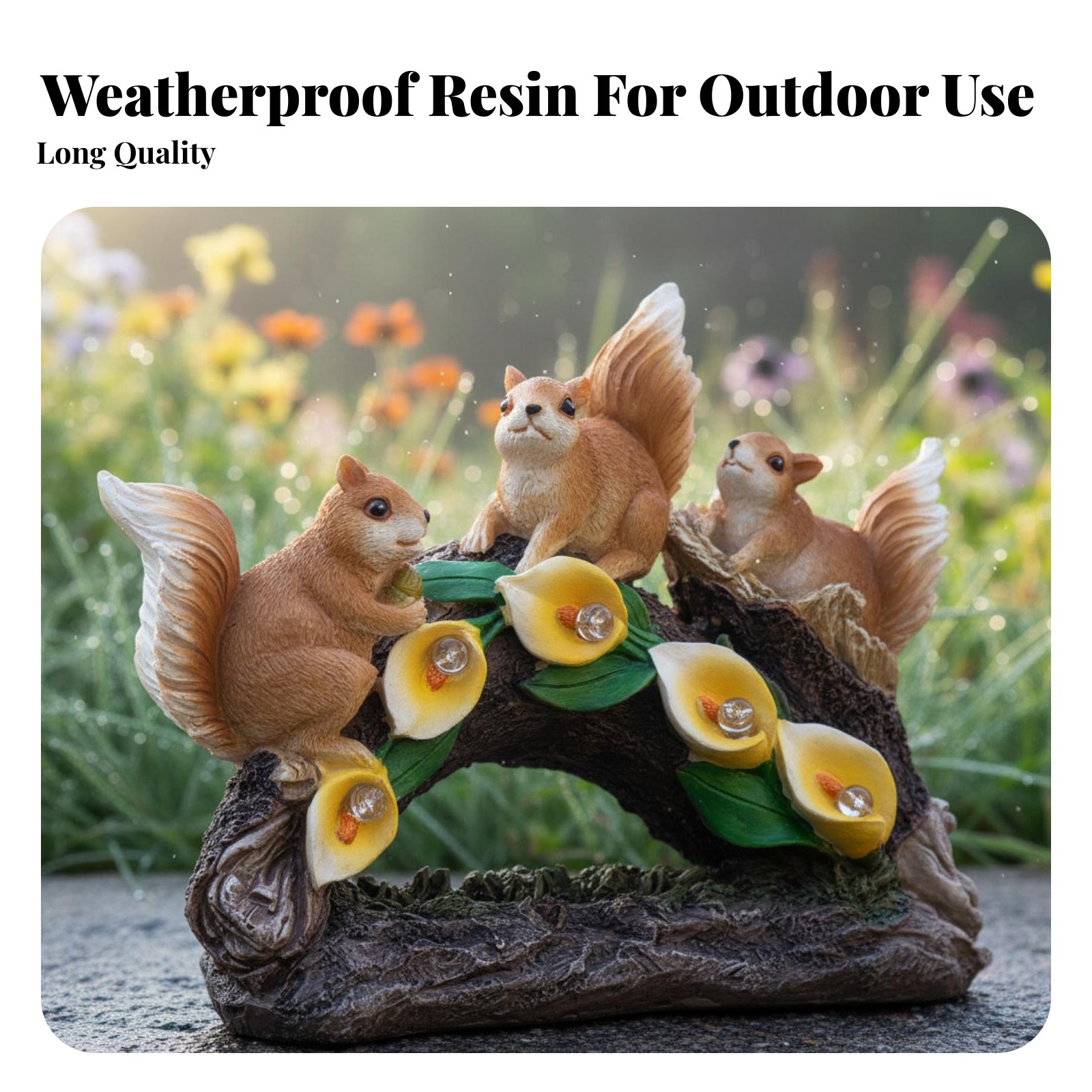 Outdoor Lighting Decoration - Solar Squirrel Lamp Glow Source Lights