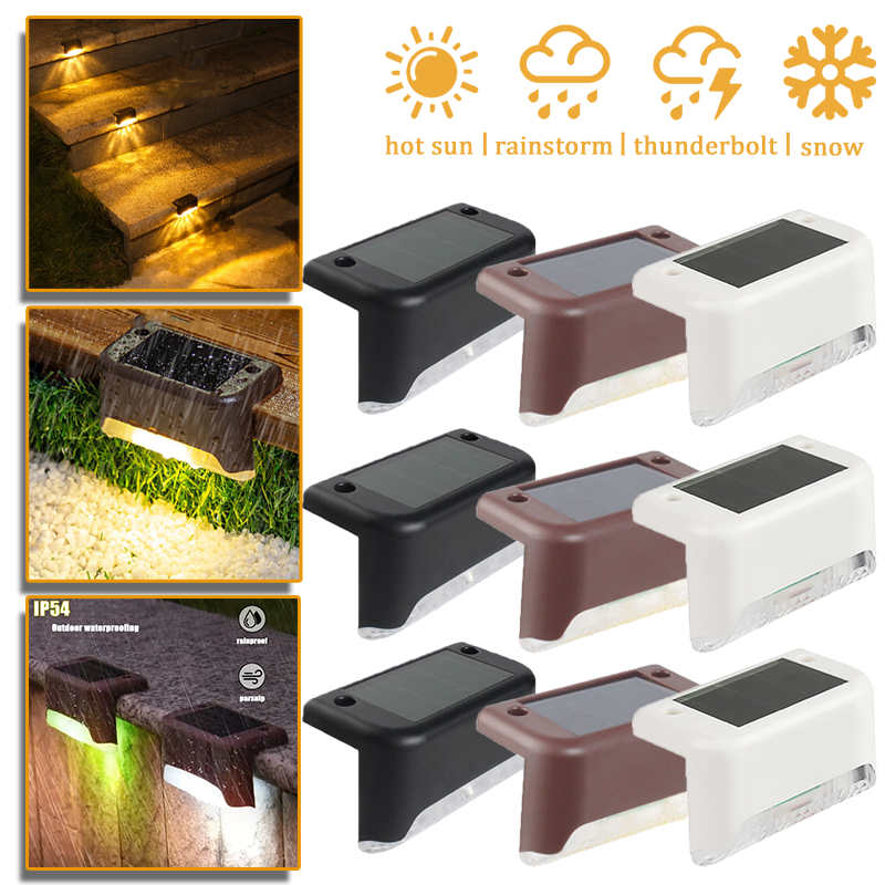 Outdoor Lighting Permanent - Outdoor Solar Step Lights Warm White