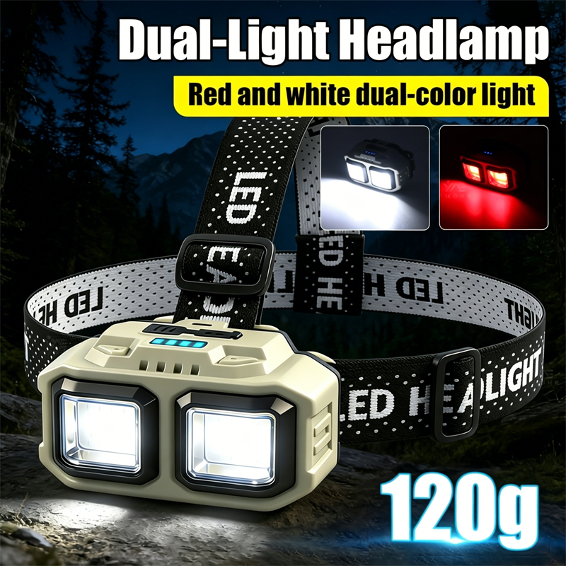 Outdoor Lighting Repair - COB LED Headlamp Rechargeable Headlight,Waterproof Work
