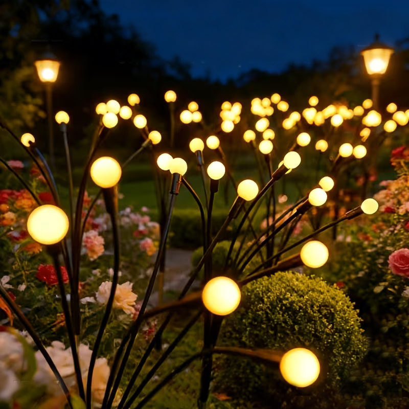 Landscape Spike Light - 6/10 Light Solar Firefly Sway Lamps