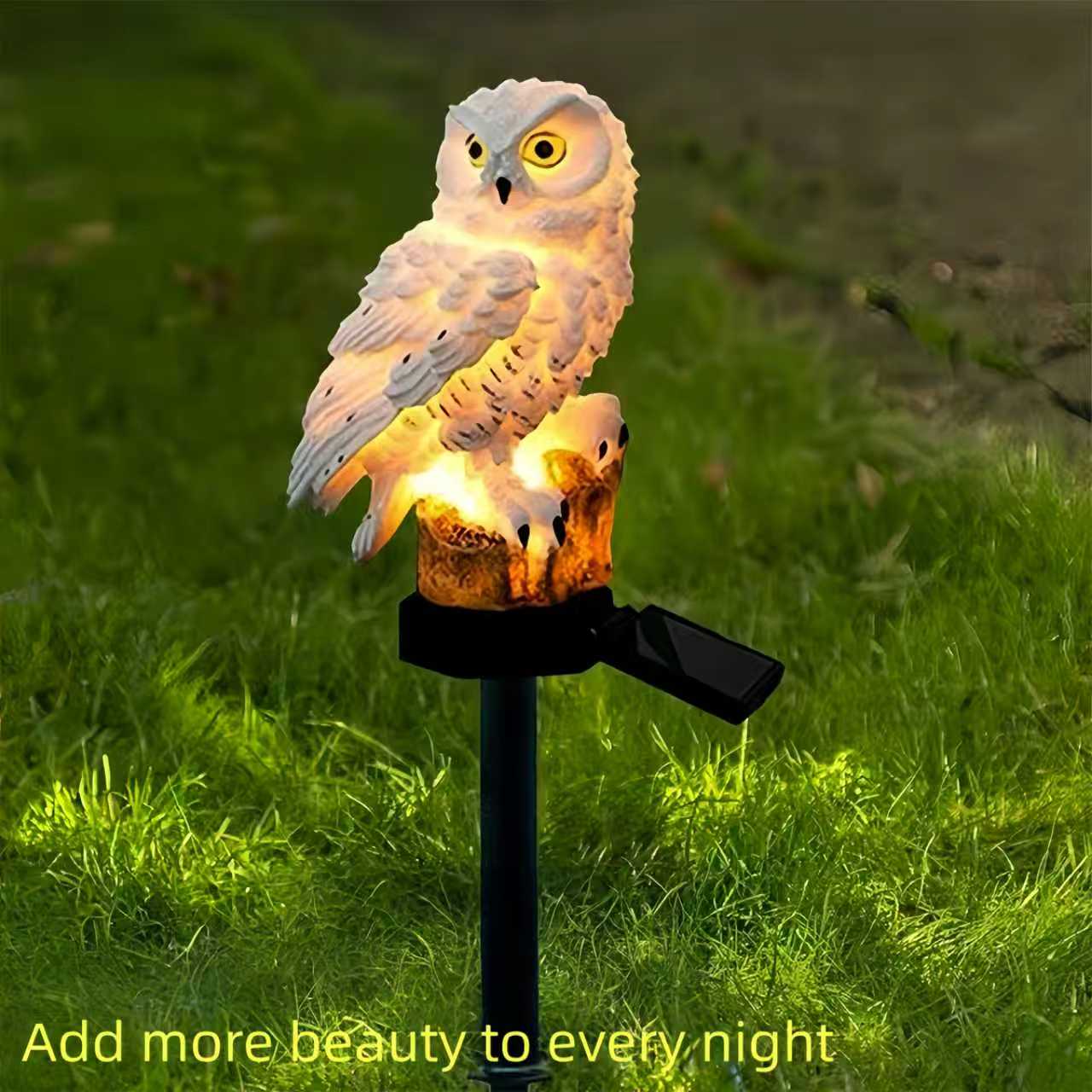 Outdoor Lighting Permanent - Solar Owl Garden Stake Light Outdoor
