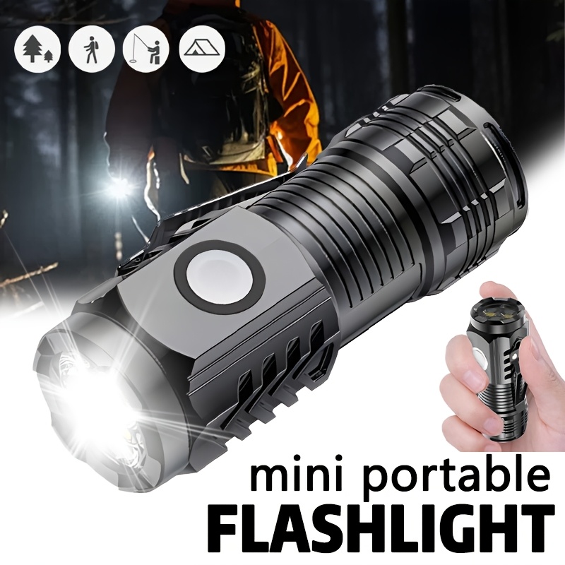 Outdoor Lighting Permanent - Mini 3LED Flashlight With Pen Clip，Night