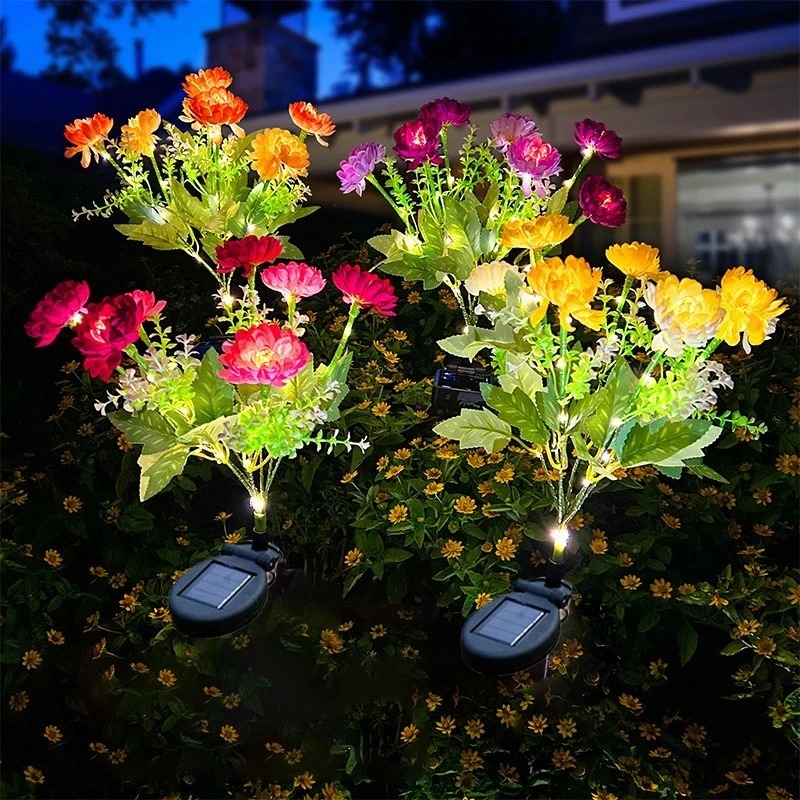 Landscape Spike Light - Solar Simulation Snow Lotus Lawn Lamp