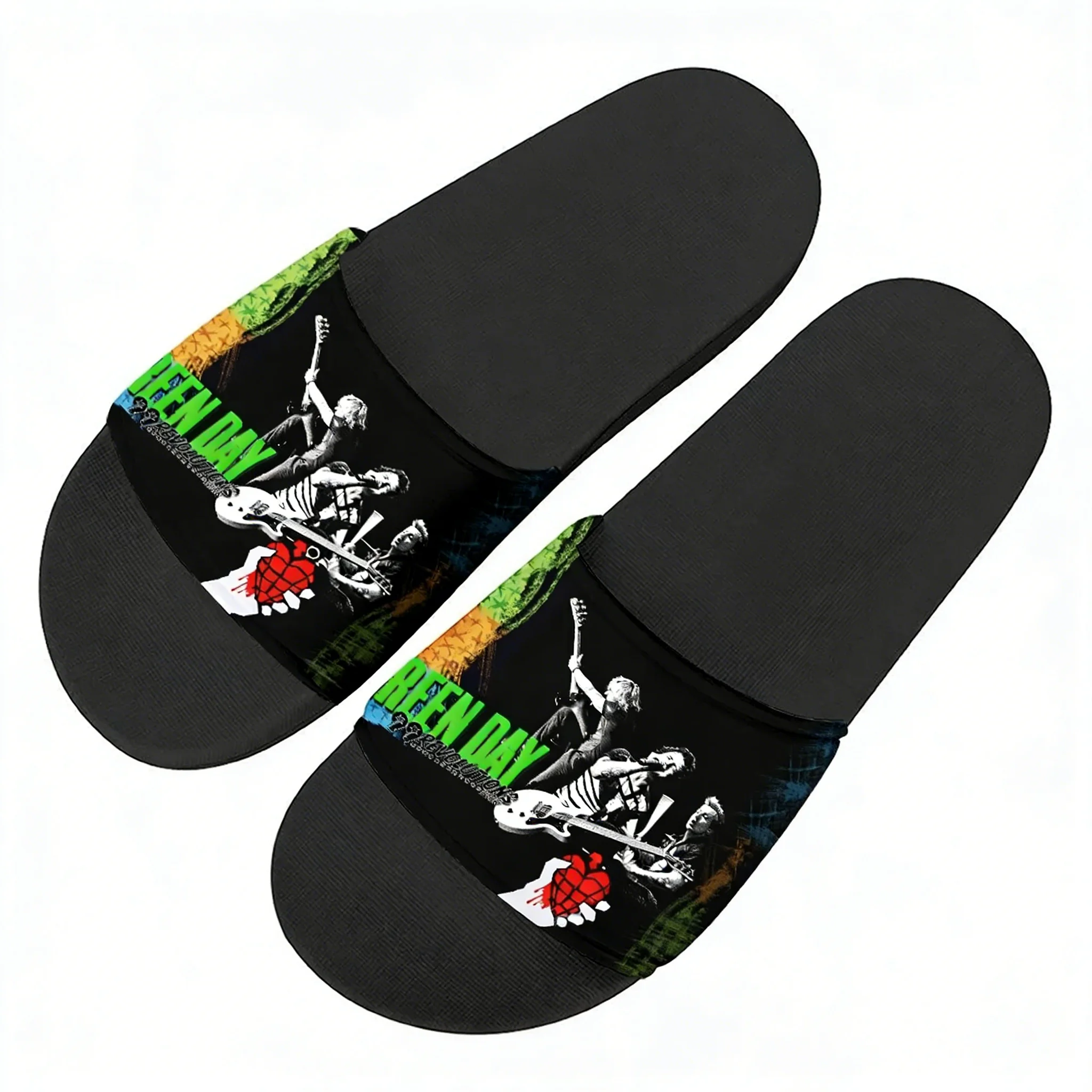 Outdoor Lighting For Your Home - Green Day Pop Rock Band Slippers