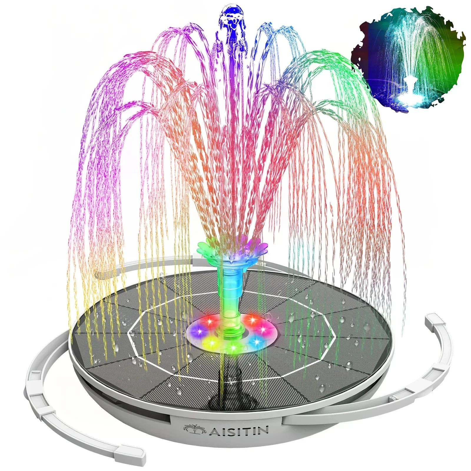 Outdoor Lighting Transformer - 6.5W LED Solar Fountain Pump with
