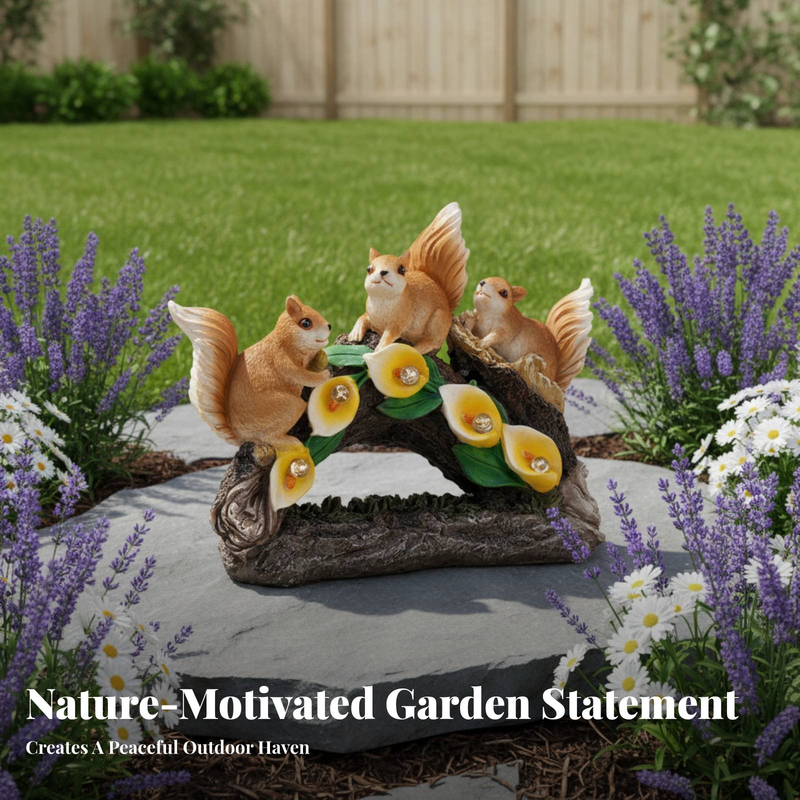 Solar Squirrel Lamp Glow Sourc - Outdoor Lighting Decoration avis et prix