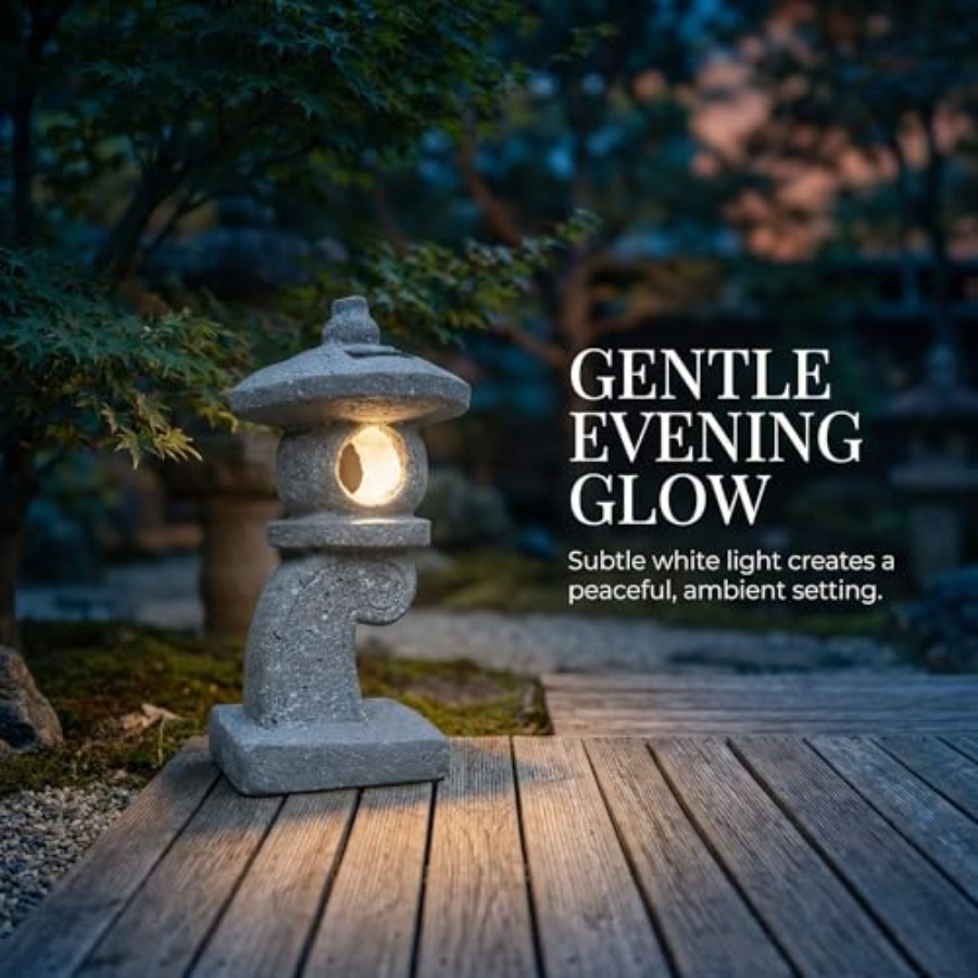 14'' High Asian Solar-Powered  - Outdoor Lighting Japan avis et prix