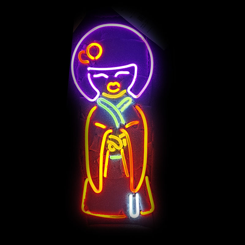 Neon Sign Japan Girl in kimono - Outdoor Lighting Japan avis et prix