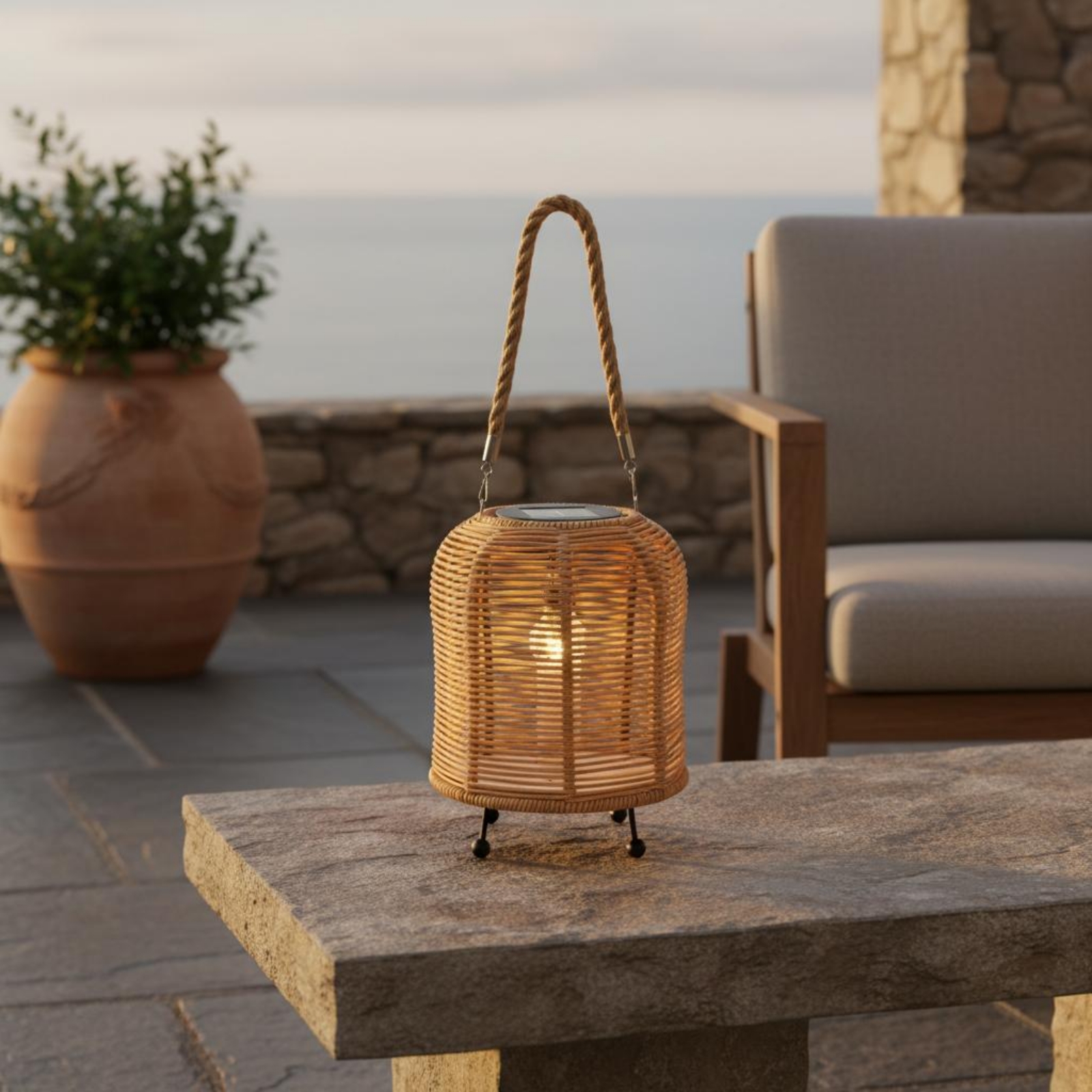 Handwoven Solar Lantern Braide - Outdoor Lighting Decoration avis et prix