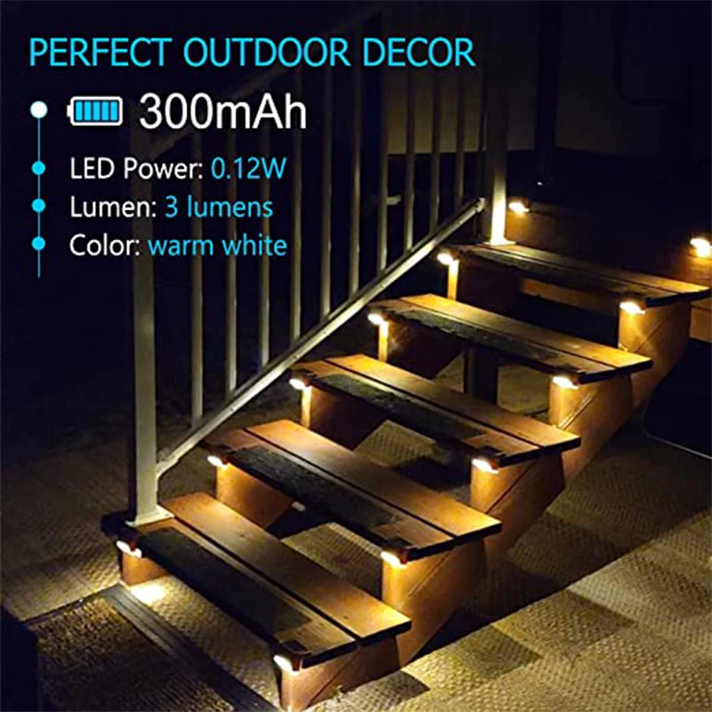 Outdoor Solar Step Lights Warm - Outdoor Lighting Permanent avis et prix