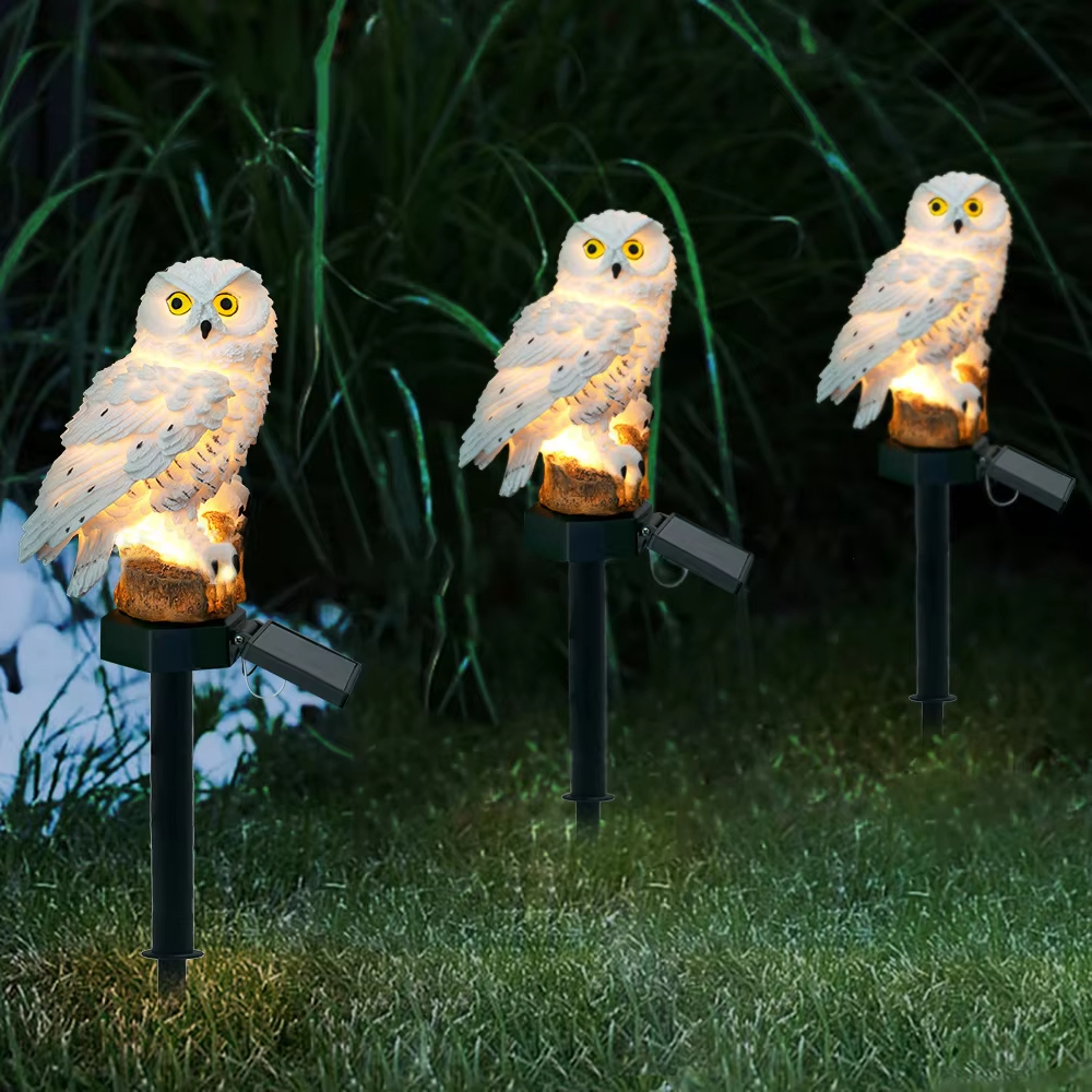 Solar light owl animal sculptu - Outdoor Lighting Permanent avis et prix
