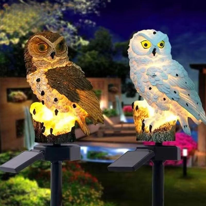 Solar light owl animal sculptu - Outdoor Lighting Permanent avis et prix