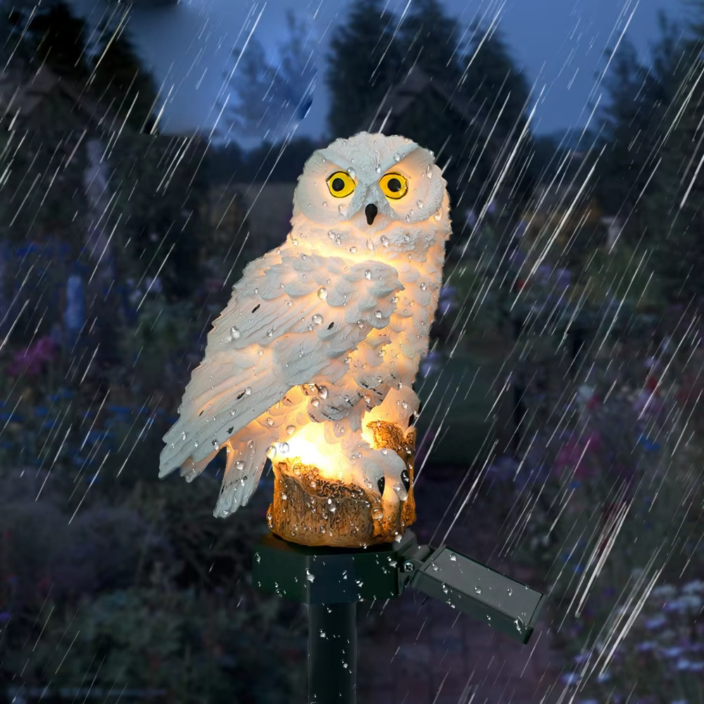 Solar light owl animal sculptu - Outdoor Lighting Permanent avis et prix