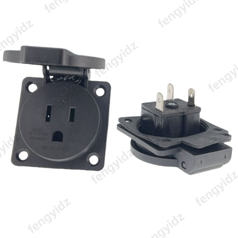 Black 125V 15A 20A IP44 CE Ame - Outdoor Lighting Japan avis et prix