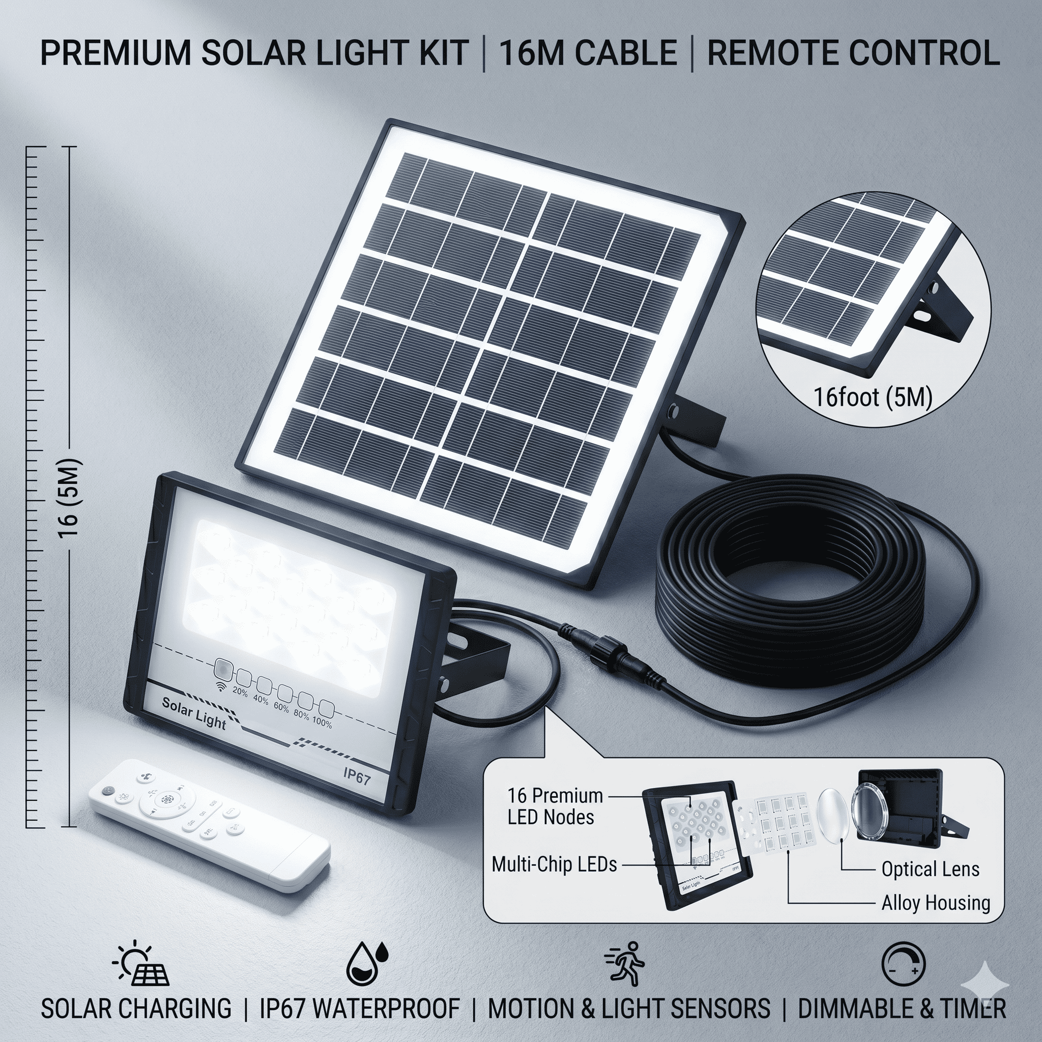 LED Outdoor Solar Light With R - Outdoor Lighting Experts avis et prix