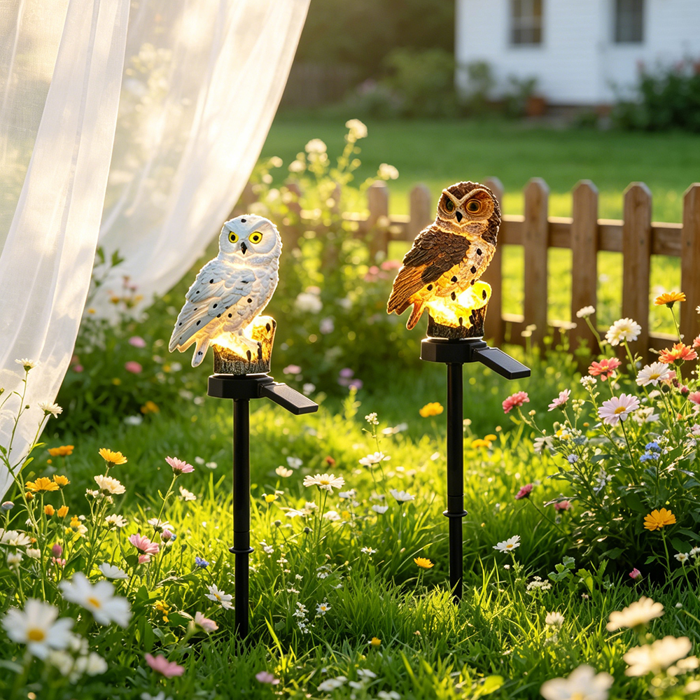 Owl Solar Light, Resin Owl Gro - Outdoor Lighting Portable avis et prix