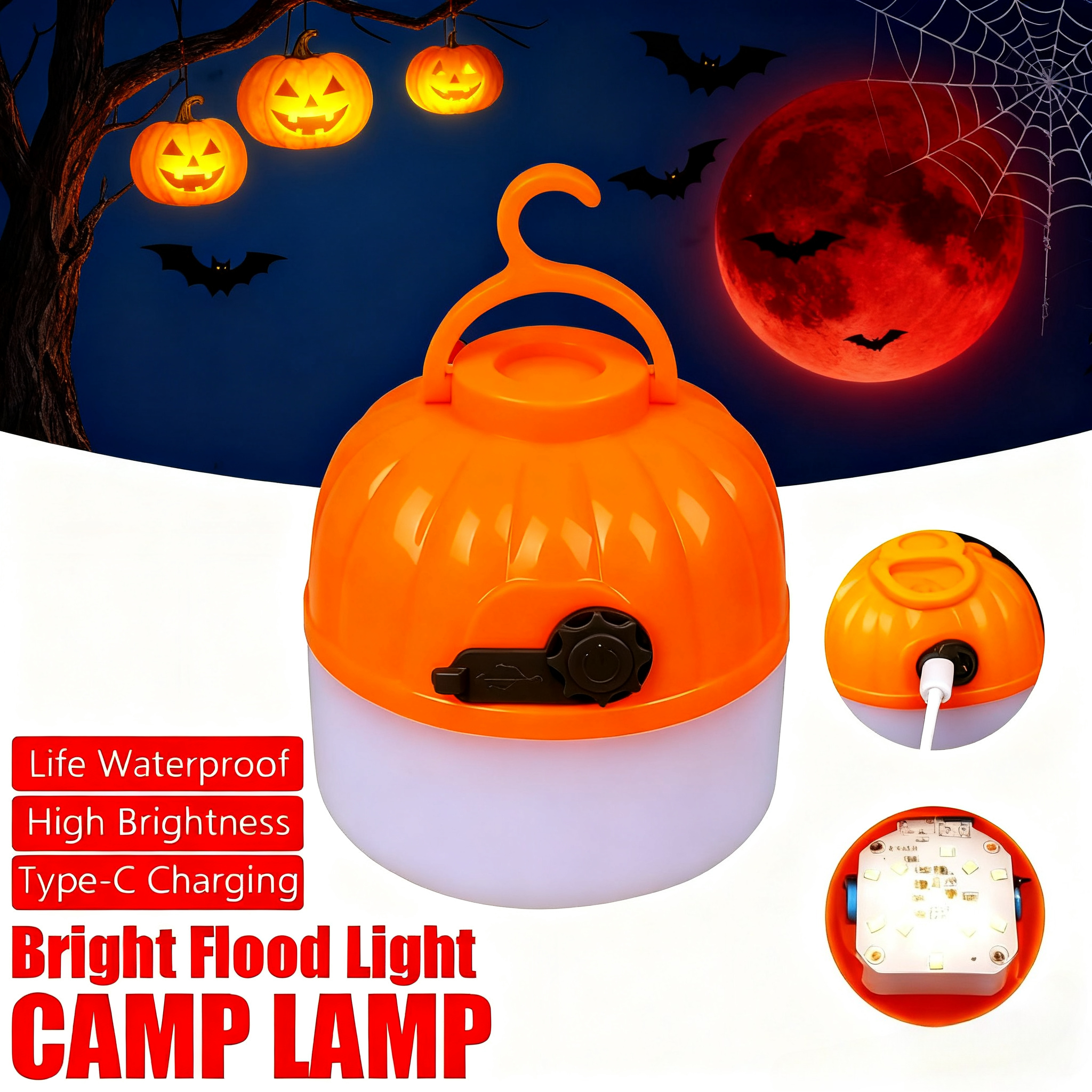 Mini Portable Halloween Pumpki - Outdoor Lighting Decoration avis et prix