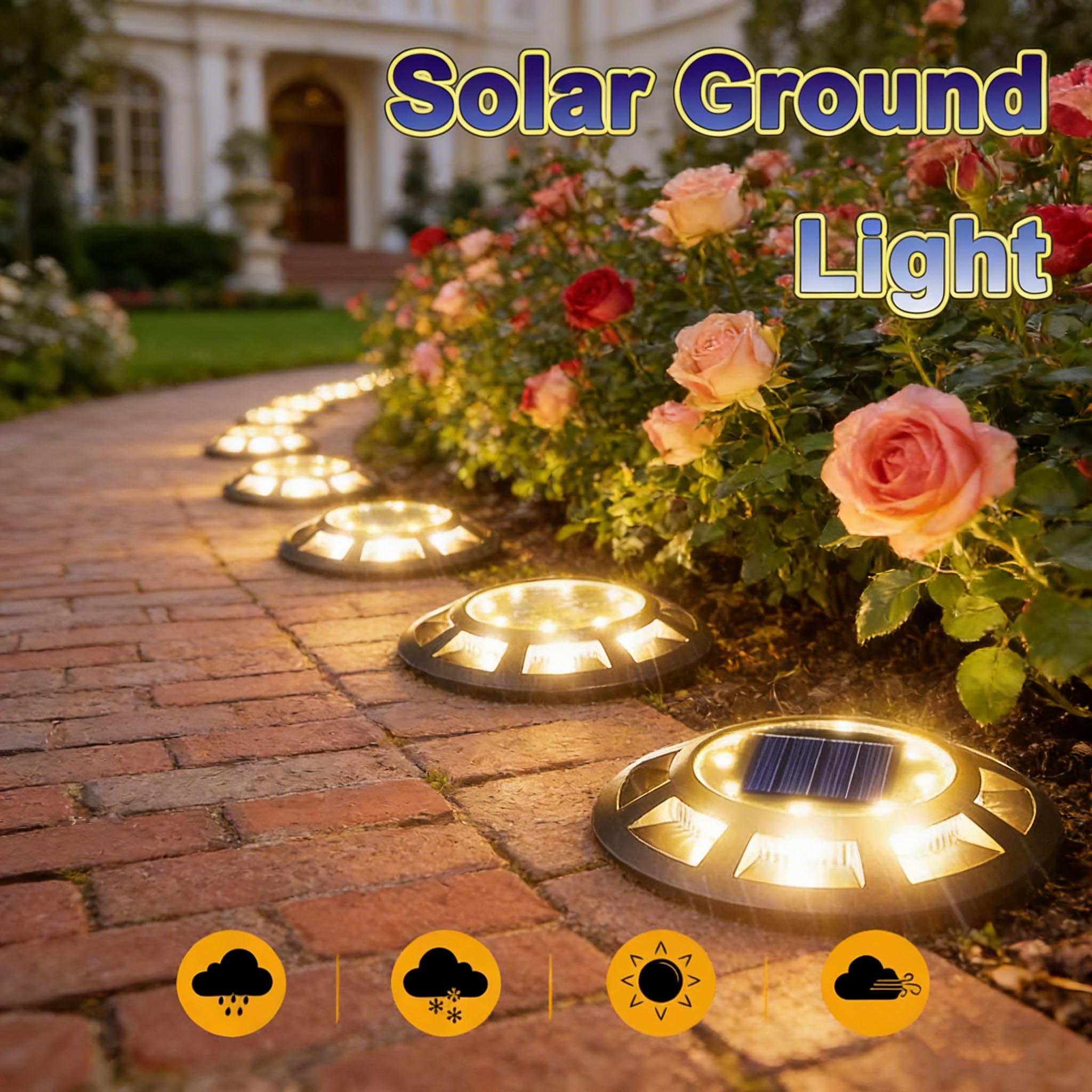 Solar Ground Lights LED Waterp - Landscape Spike Light avis et prix