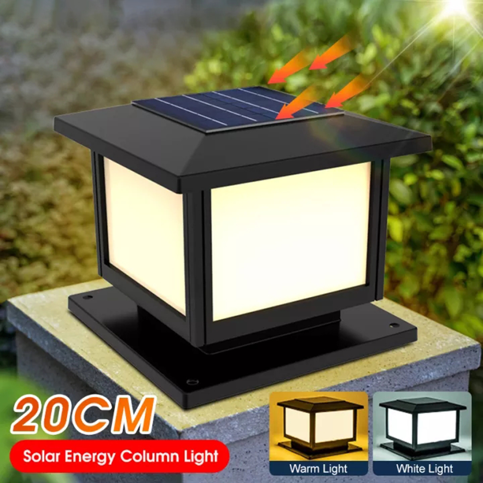 15/20cm LED Solar Outdoor Post - Outdoor Lighting Experts avis et prix