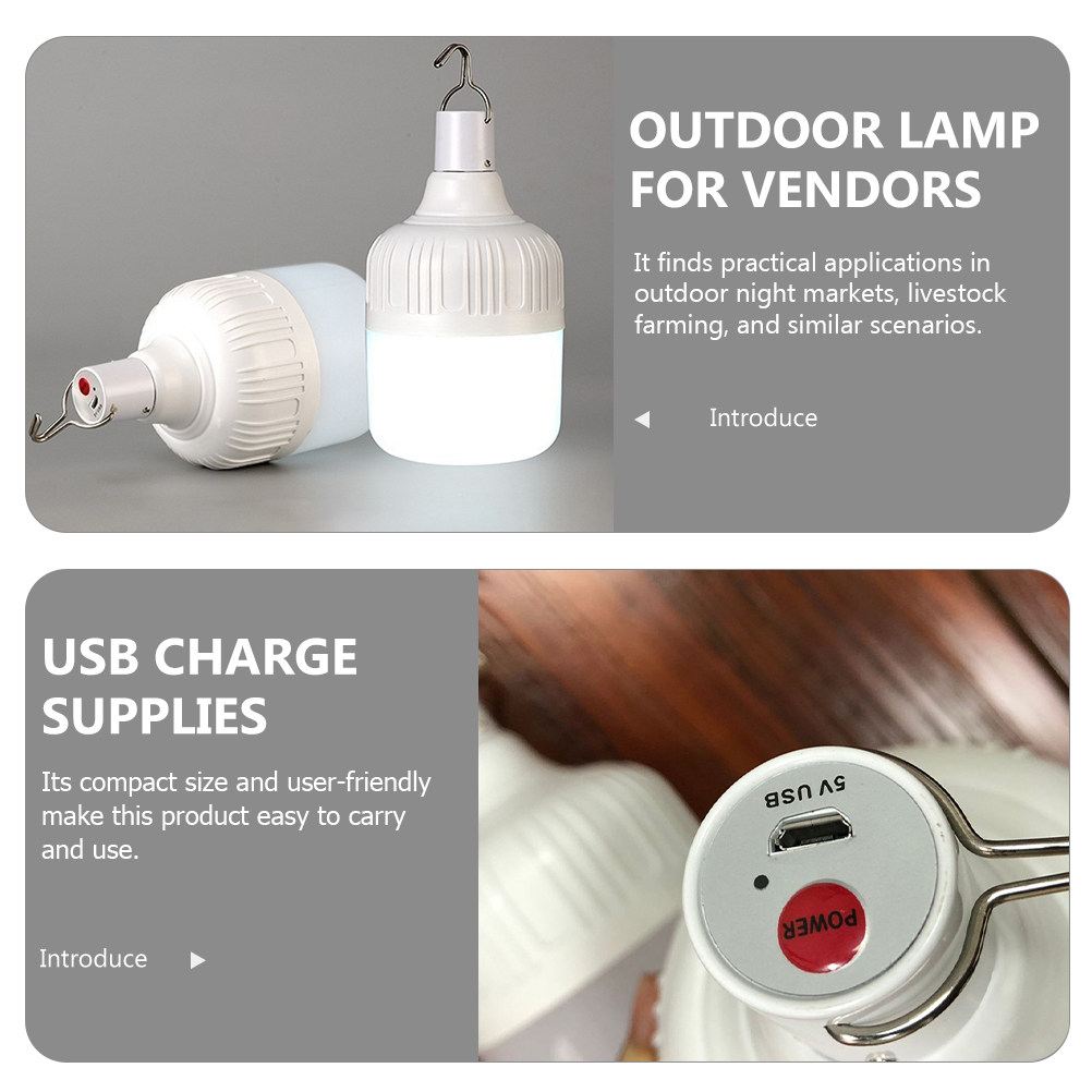 1 Set Of Usb Charge Bulb Recha - Outdoor Lighting Vendor avis et prix