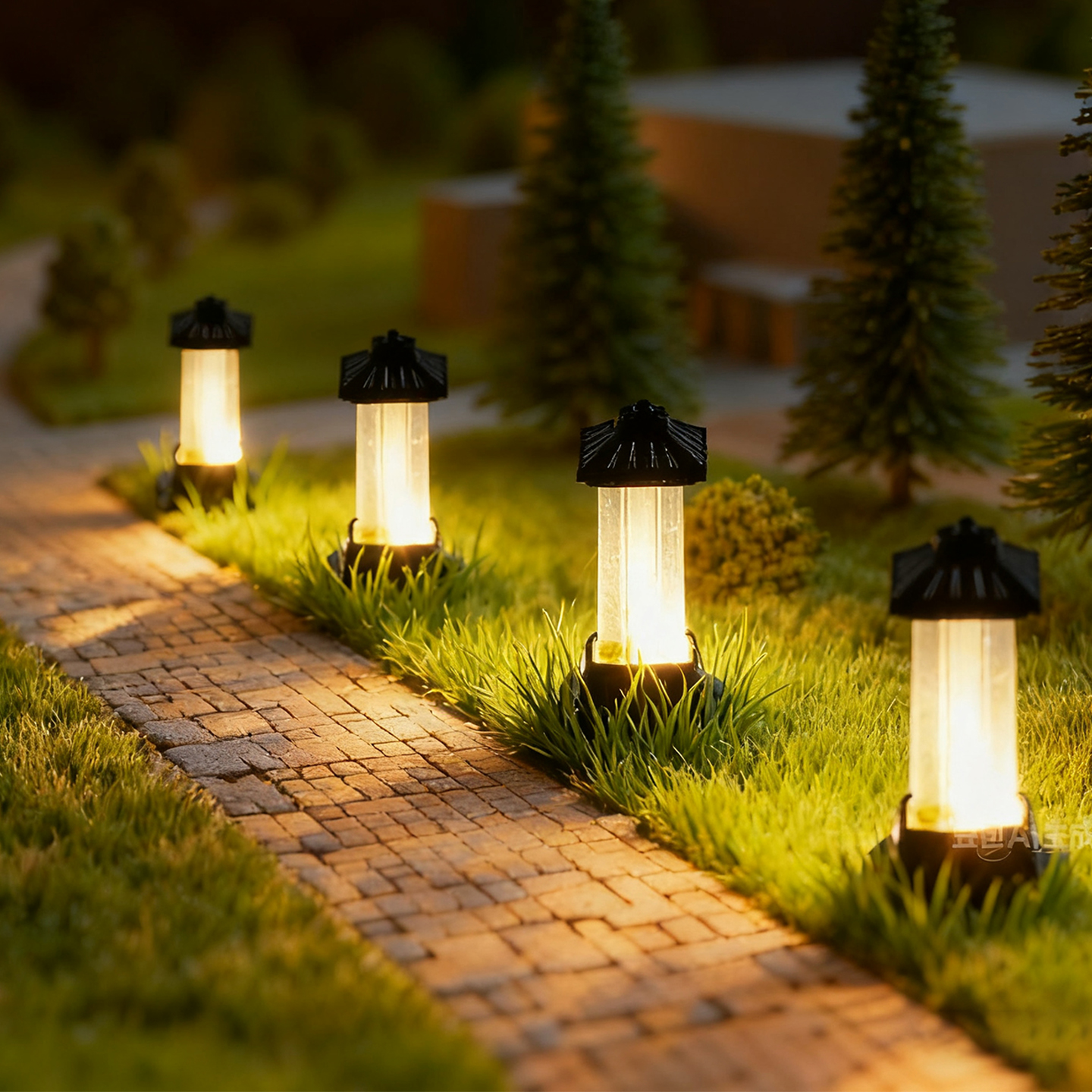 6PCS Miniature Grass Lawn Lamp - Landscape Spike Light avis et prix