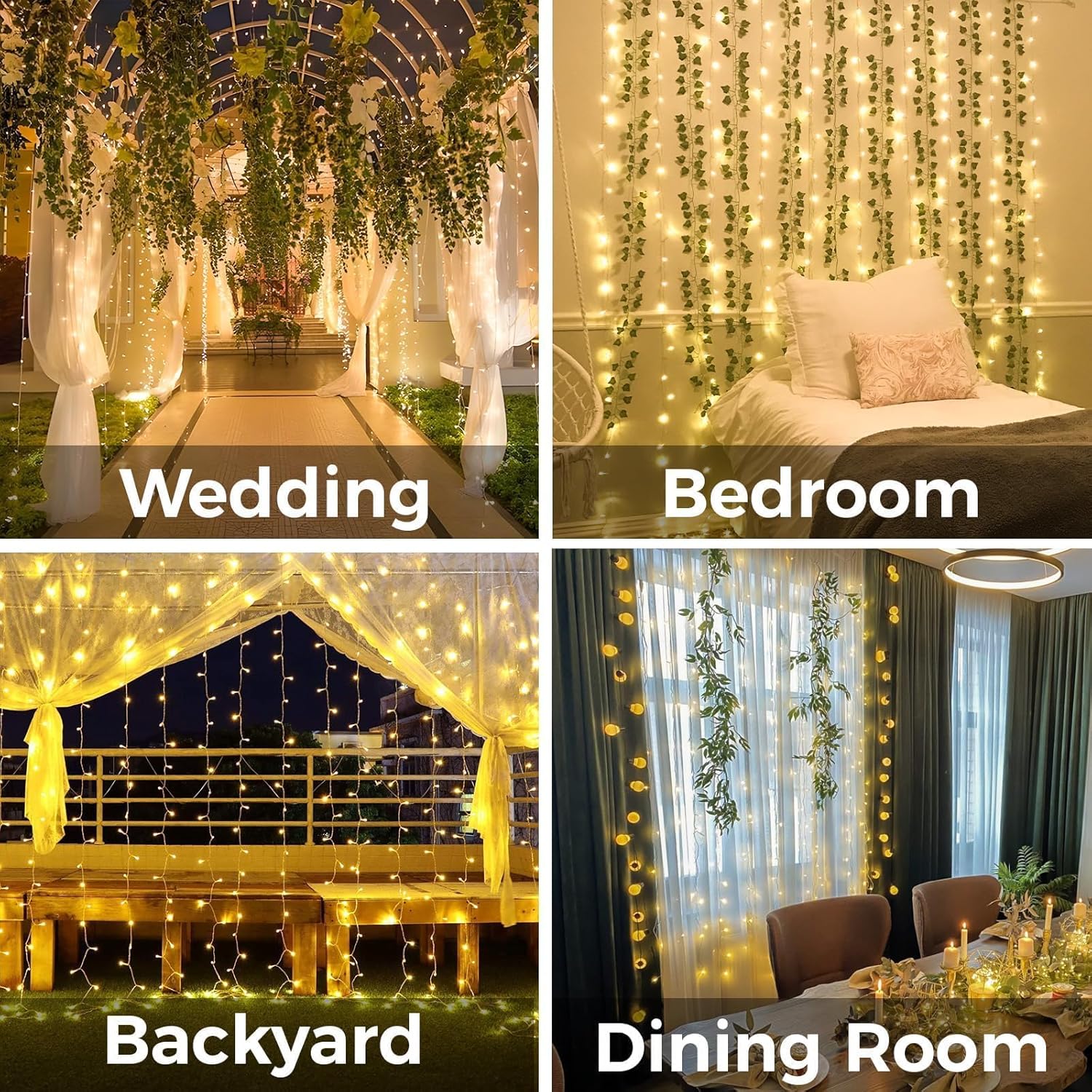 Curtain Lights For Bedroom 200 - Outdoor Lighting Decoration avis et prix