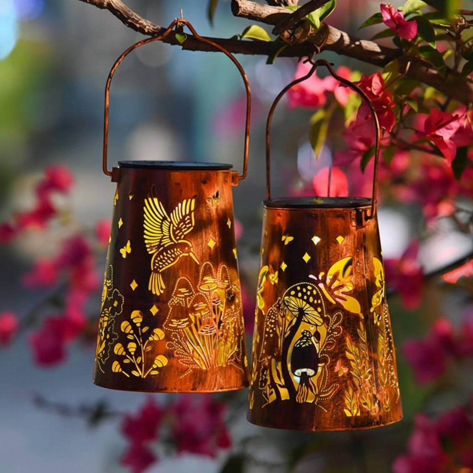 Floral Garden Lantern Pattern  - Outdoor Lighting Decoration avis et prix