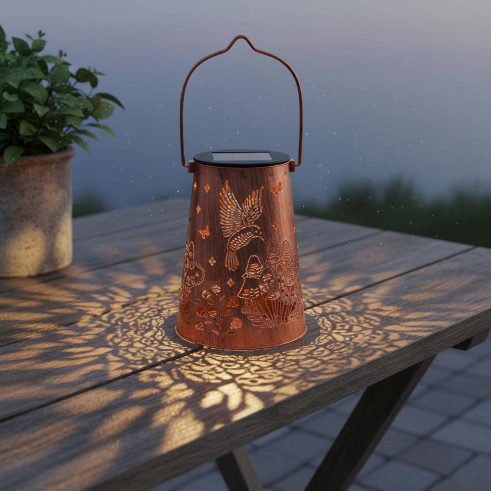 Floral Garden Lantern Pattern  - Outdoor Lighting Decoration avis et prix