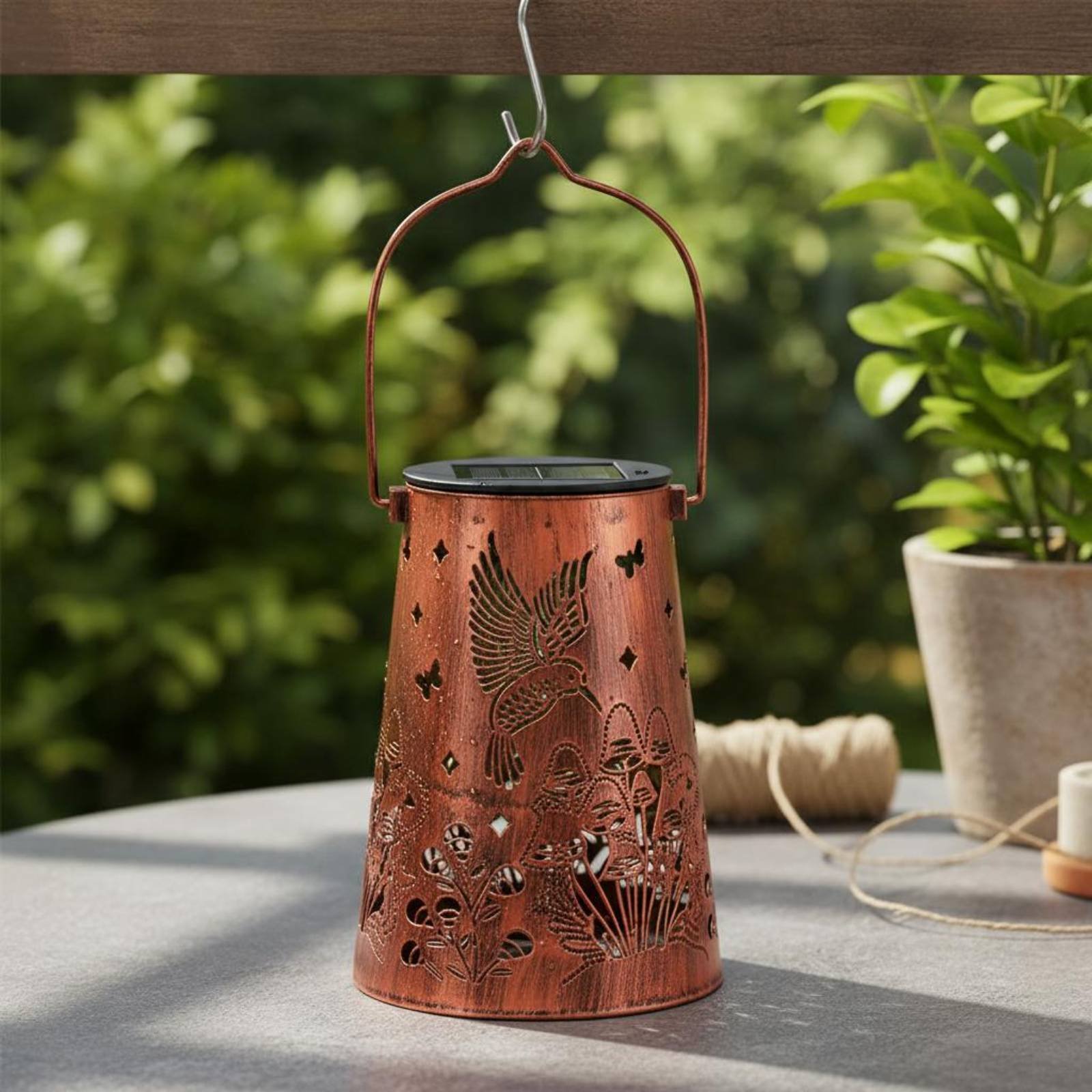 Floral Garden Lantern Pattern  - Outdoor Lighting Decoration avis et prix