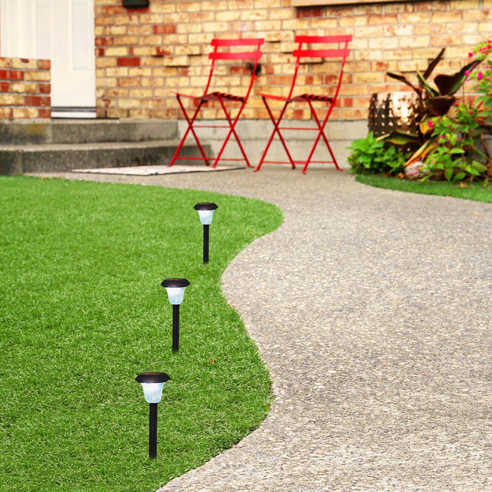 10Pcs Plastic Garden Stakes So - Landscape Spike Light avis et prix