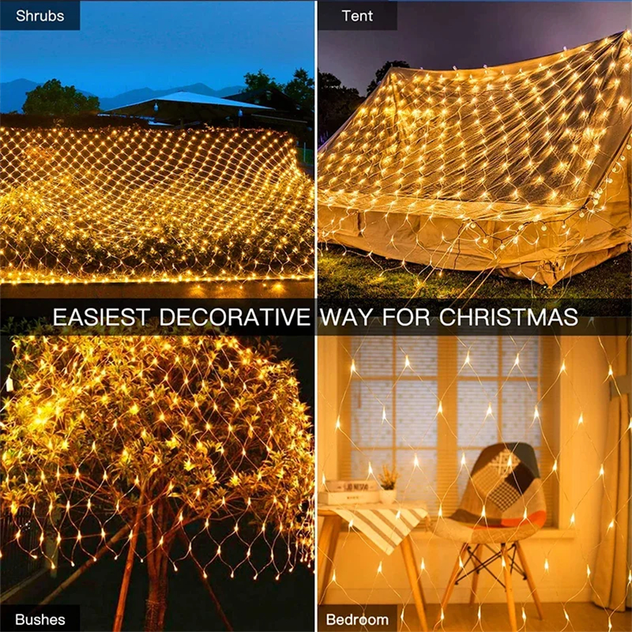 Room Decor Curtain LED Net Mes - Outdoor Lighting Grid Screen avis et prix