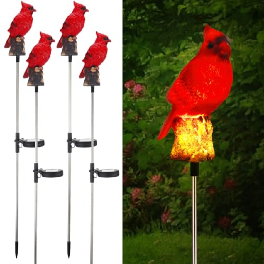 4 Pack Solar Cardinal Gifts St - Outdoor Lighting Japan avis et prix