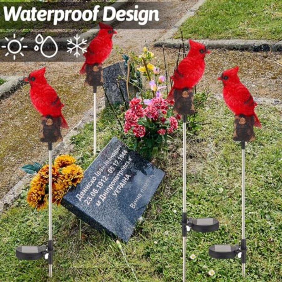 4 Pack Solar Cardinal Gifts St - Outdoor Lighting Japan avis et prix