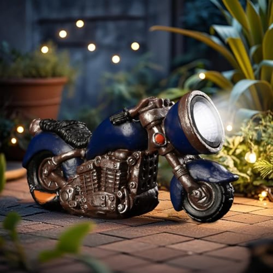 Solar Vintage Style Motorcycle - Outdoor Lighting Japan avis et prix
