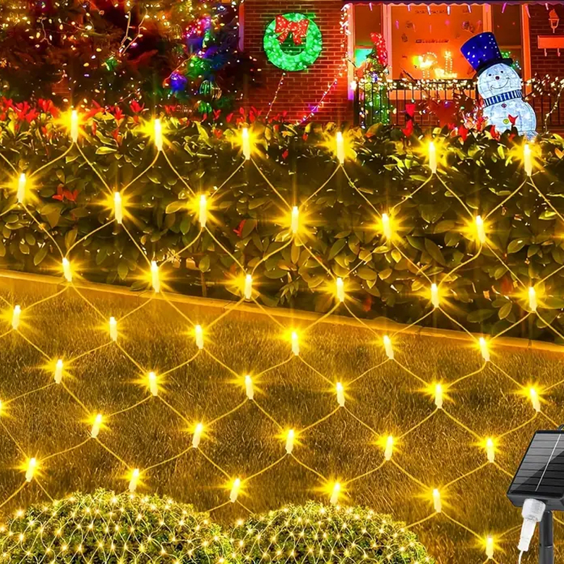 1Pc Outdoor Solar Net Lights 8 - Outdoor Lighting Grid Screen avis et prix