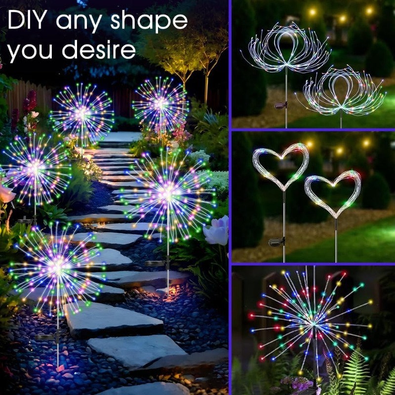 4packs Waterproof Solar Firewo - Landscape Spike Light avis et prix