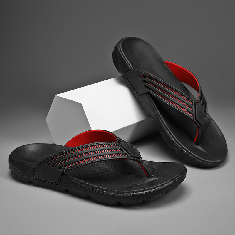 Summer Men Black Flip Flops Ou - Outdoor Lighting For Your Home avis et prix
