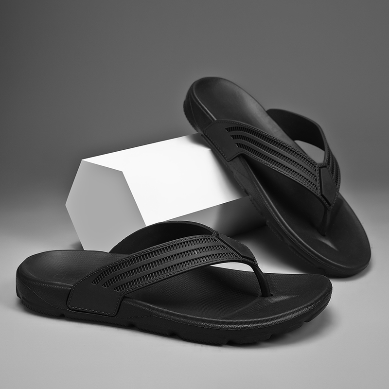 Summer Men Black Flip Flops Ou - Outdoor Lighting For Your Home avis et prix