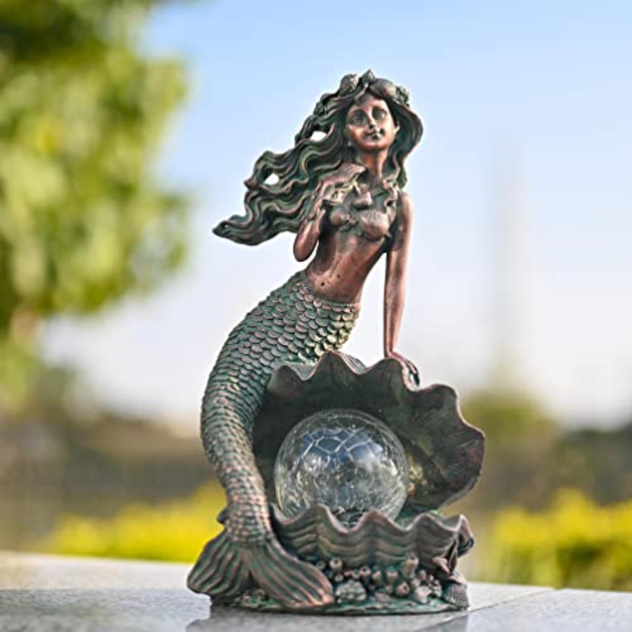 Mermaid Garden Statues with So - Outdoor Lighting Japan avis et prix