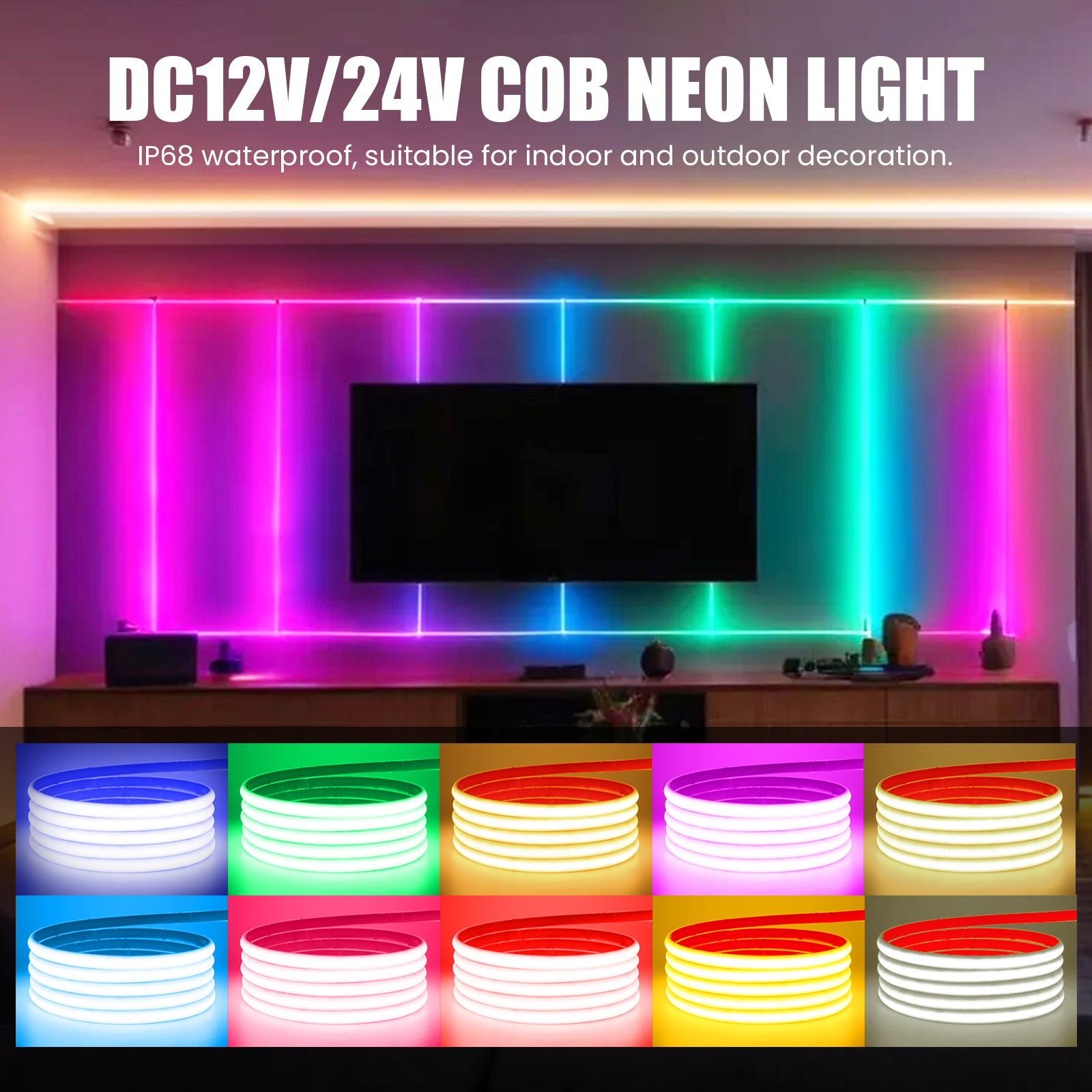 IP68 Waterproof COB LED Strip  - Outdoor Lighting Linear avis et prix