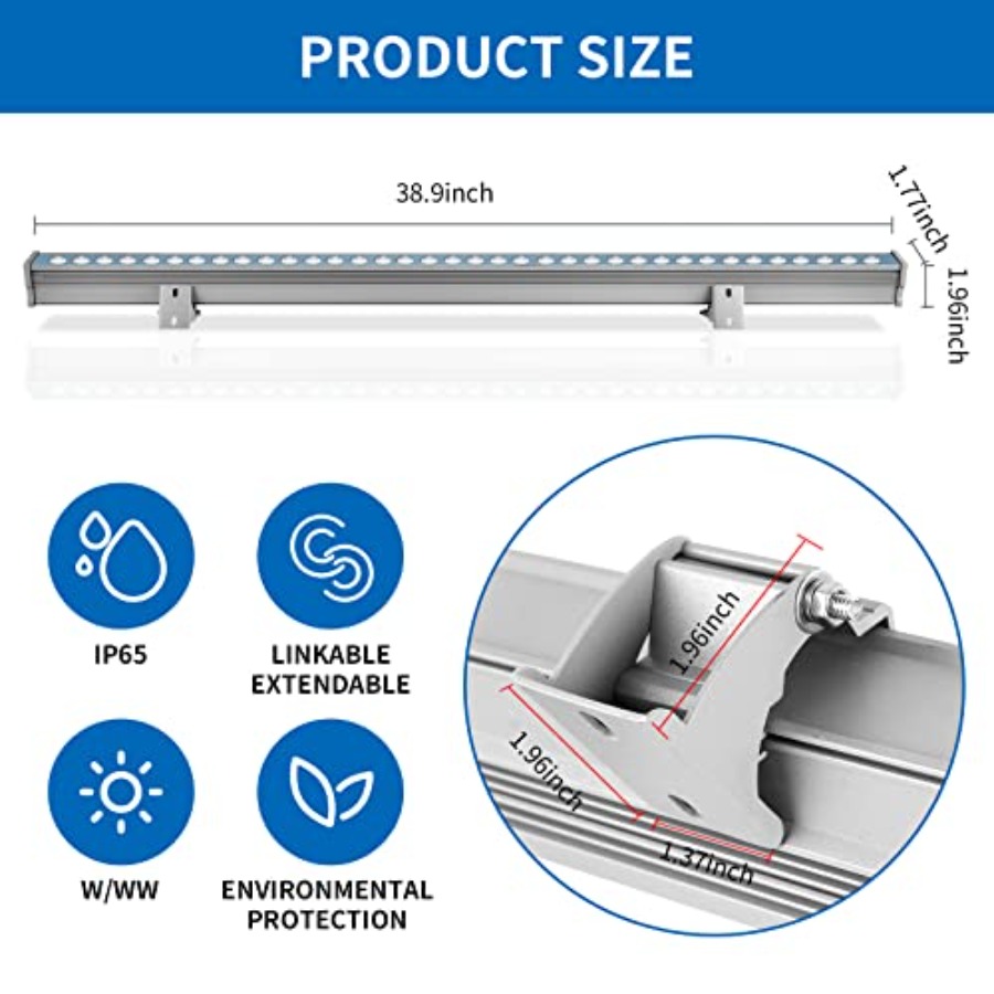 36W 38.9 Inch Linear Outdoor W - Outdoor Lighting Linear avis et prix