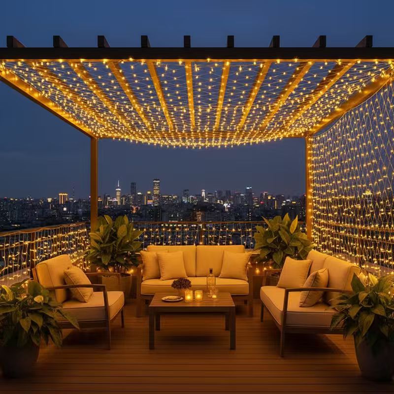 3x2m Christmas Net Mesh Curtai - Outdoor Lighting Grid Screen avis et prix
