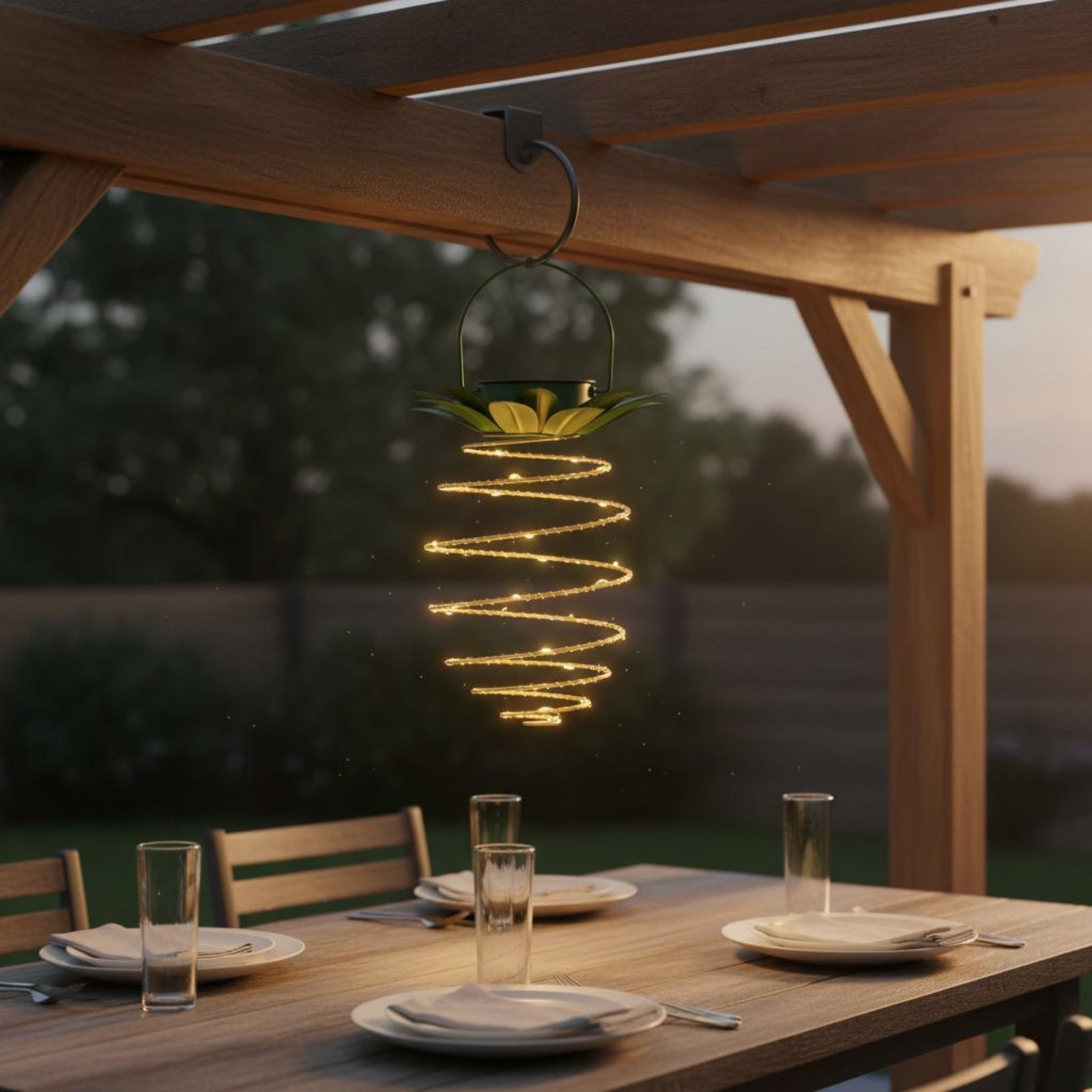 2 Pieces Solar Pineapple Lamp  - Outdoor Lighting Decoration avis et prix
