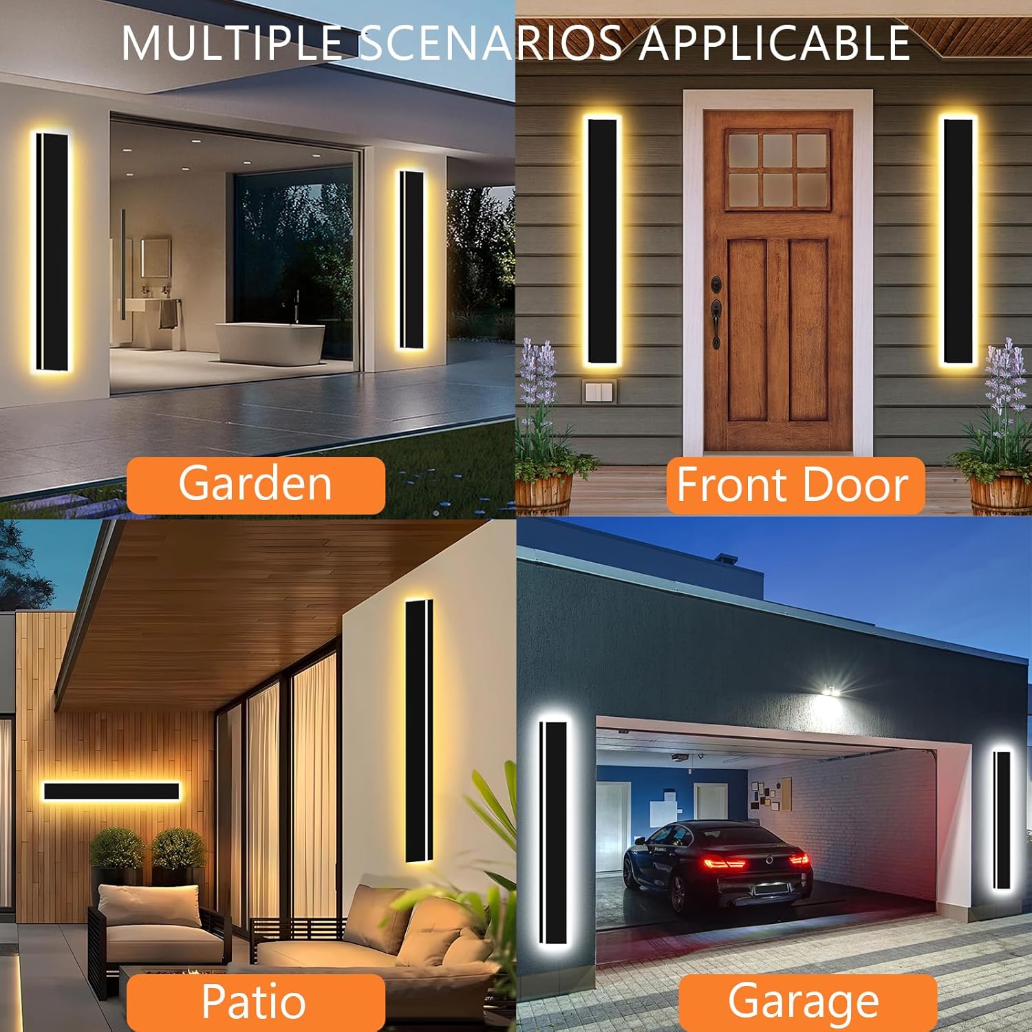 47inch 2pcs Modern Outdoor Wal - Outdoor Lighting Linear avis et prix