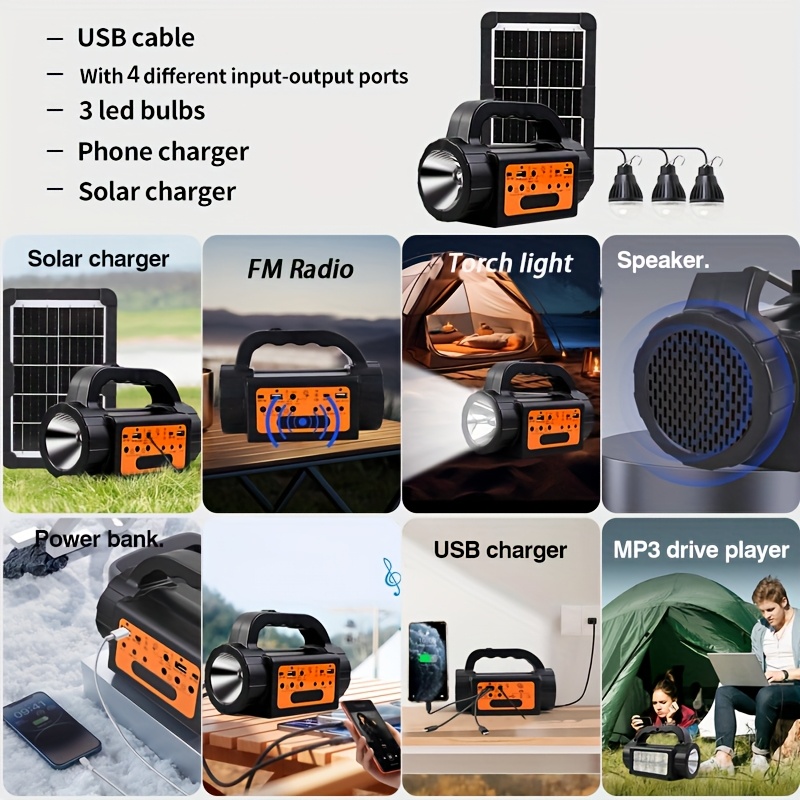 Solar Rechargeable Camping Lig - Outdoor Lighting Portable avis et prix