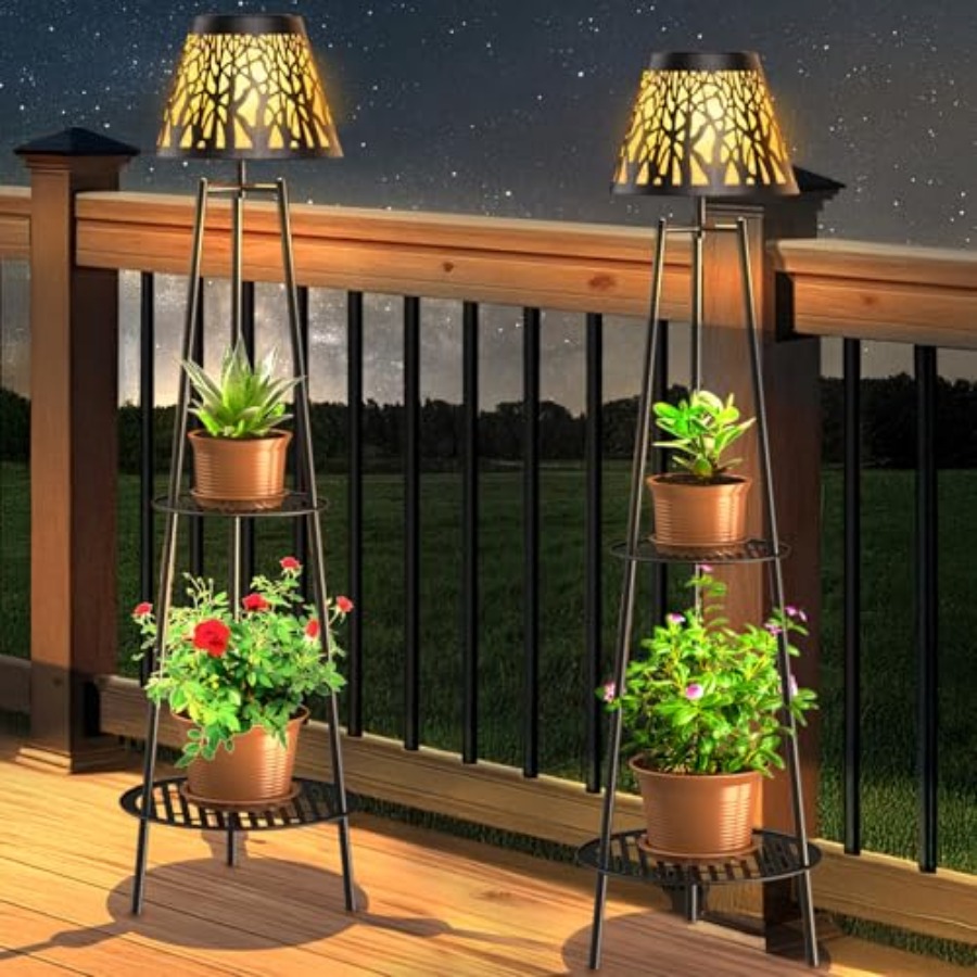 2 Pack Outdoor Solar Floor Lam - Outdoor Lighting Decoration avis et prix