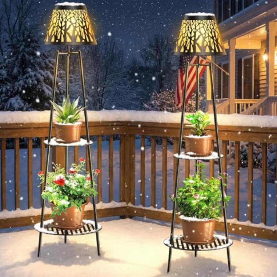 2 Pack Outdoor Solar Floor Lam - Outdoor Lighting Decoration avis et prix