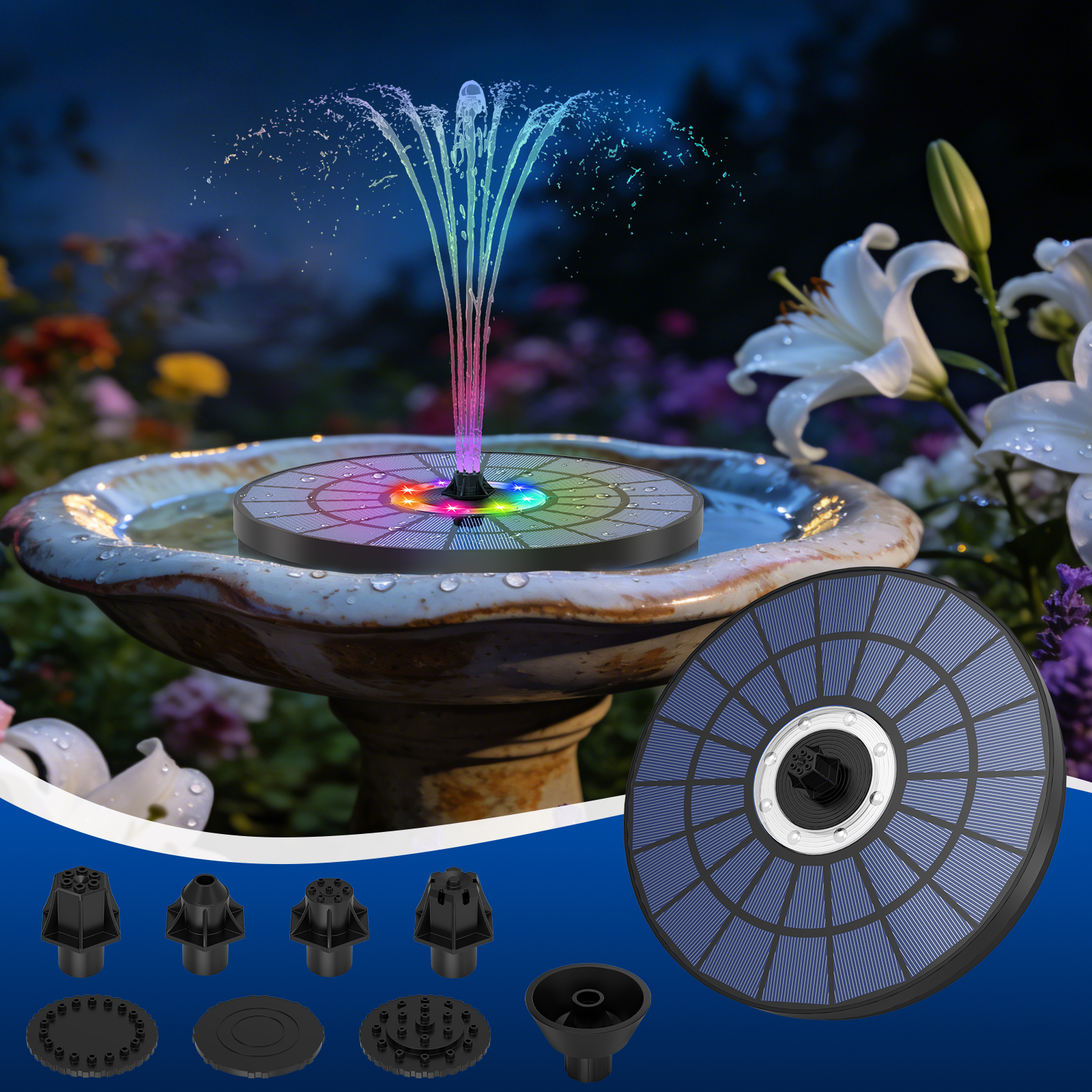 5.5W solar powered fountain wi - Outdoor Lighting Transformer avis et prix