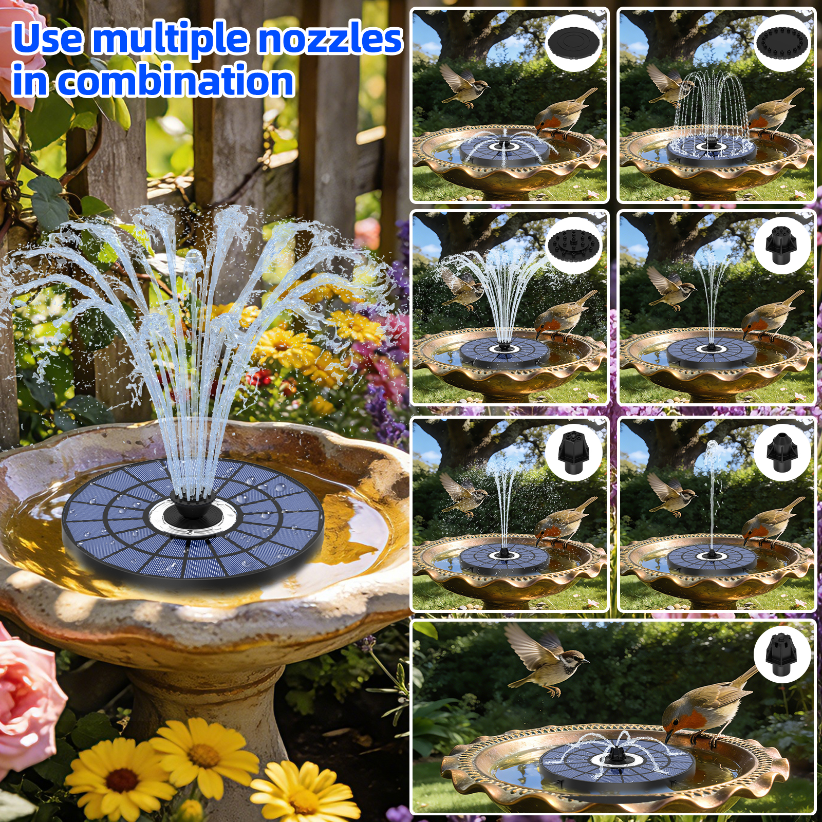 5.5W solar powered fountain wi - Outdoor Lighting Transformer avis et prix