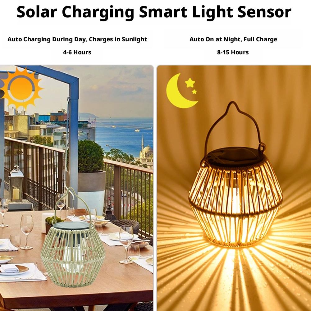 IP65 Waterproof Solar Rattan L - Outdoor Lighting Decoration avis et prix